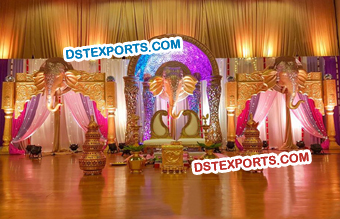 Indian Wedding Stage With Elephant  Decors