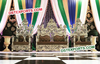 Muslim Wedding Heavy Carved Sofa Set