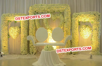 Latest Design Wedding Stage Flower Walls Frames