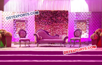 Leather Panel Wedding Stage Decoration