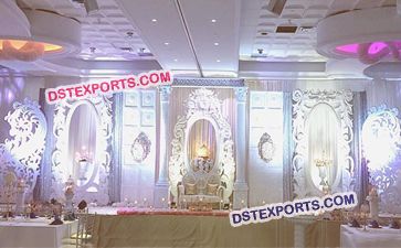 Asian Reception Wedding Stage Decor