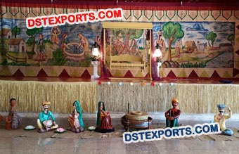 Rajasthani Fiber Statues For Wedding Decors