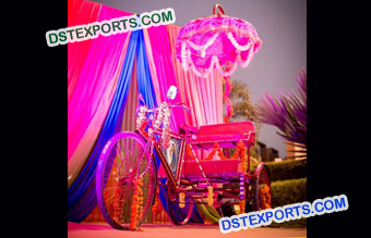 Bridal Entry Decorated Rickshaw With Umberala