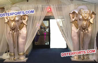 Wedding Entrance Fiber Elephant Statues