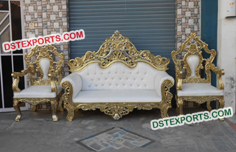 Indian Wedding Heavy Carving Sofa Set