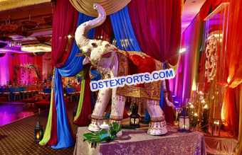 Indian Wedding Entrance Decor Elephant Statue