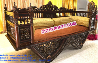 Muslim Mehndi Function Carved Sofa Furniture