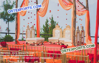 Wedding Mandap Low Chairs Set