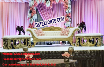 Latest Design Wedding Sofa With Automans