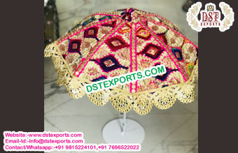 Small Phulkari Umberella For Table Decors