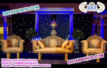 Amrican Indian Wedding Sofa Furniture Set