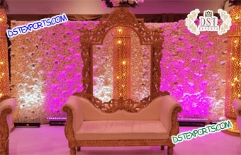 Wedding Stage Flower Back Wall USA