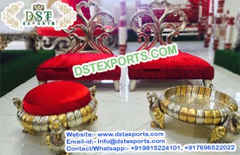 Wedding Small Chairs and Stools For Mandap