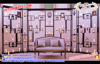 Alluring Metal Candle Walls