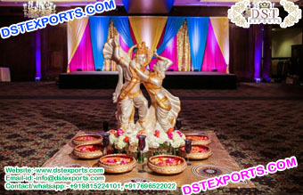 Radha Krishna Fiber Statue For Event