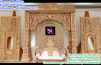 Royal Stage Backdrop Decorations For Weddings